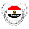 sucette personnalisée drapeau egypte et prénom