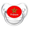 sucette personnalisée drapeau maroc et prénom