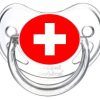 sucette personnalisée drapeau suisse