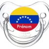 sucette personnalisée drapeau vénézuéla et prénom
